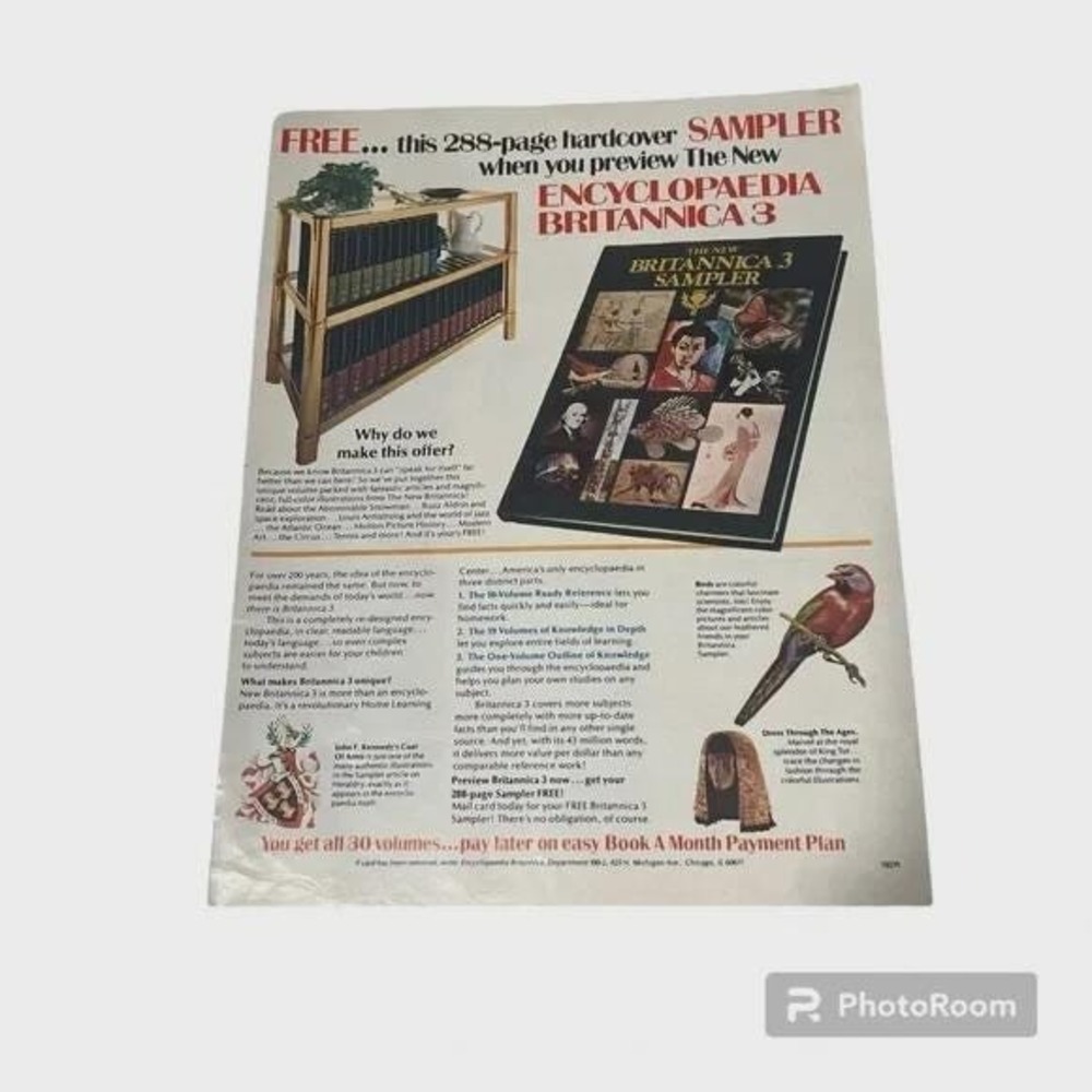 1980 Encyclopedia Britannica Original Vintage Print Ad